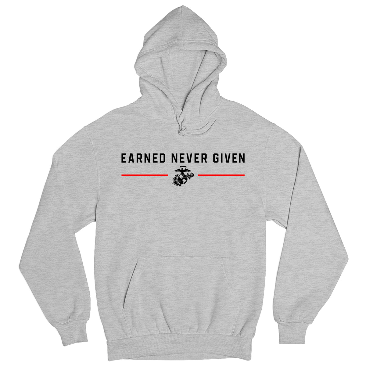 USMC The Title Is Earned Never Given Hoodie
