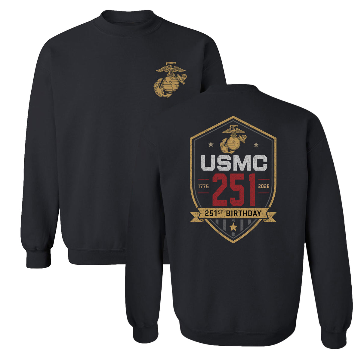 USMC 251st Birthday Sweatshirt (1775–2026)
