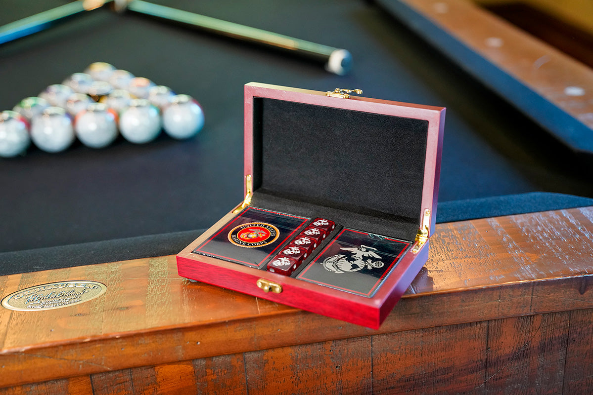USMC Playing Cards with Marine Corps Dice