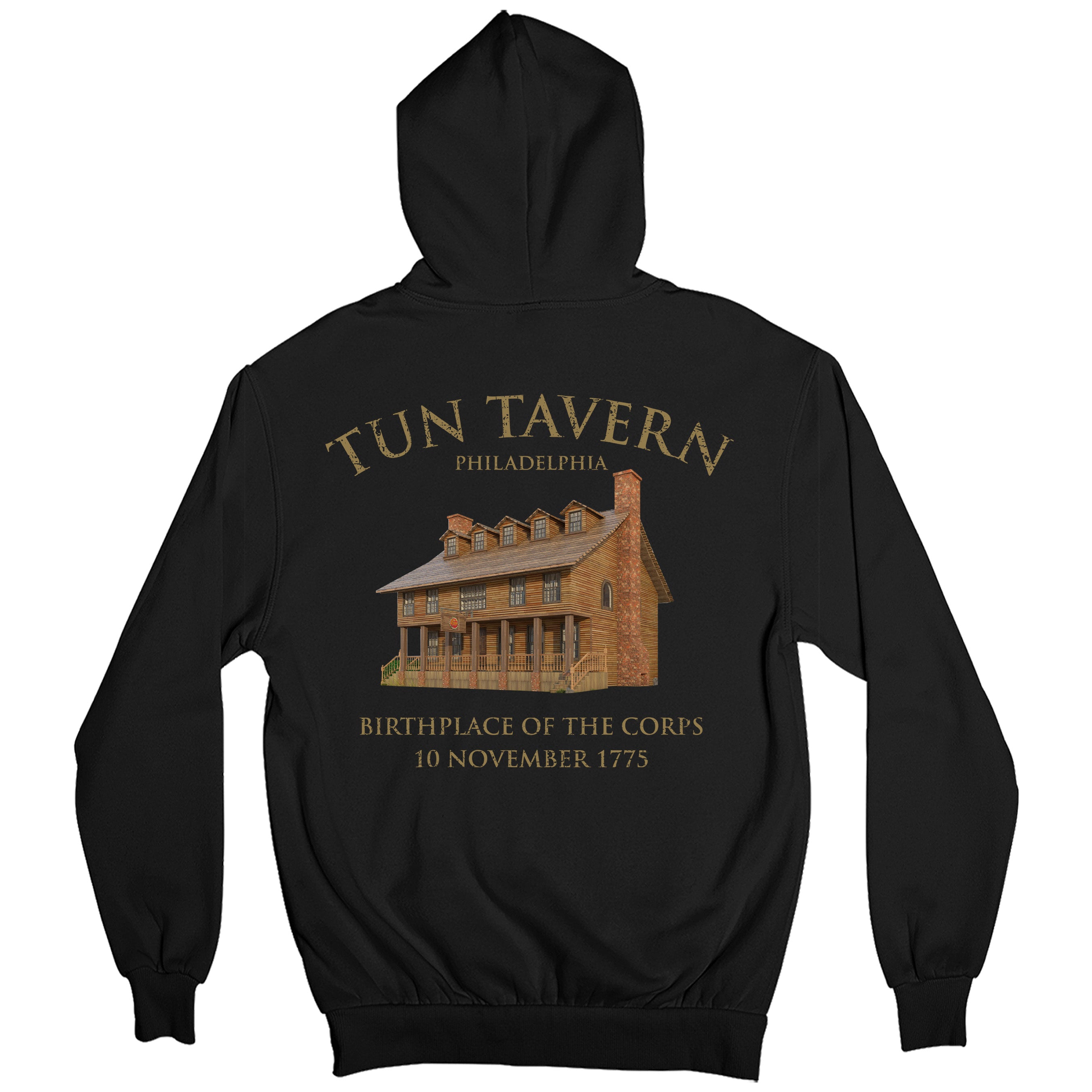 USMC Tun Tavern Born in a Bar Hoodie