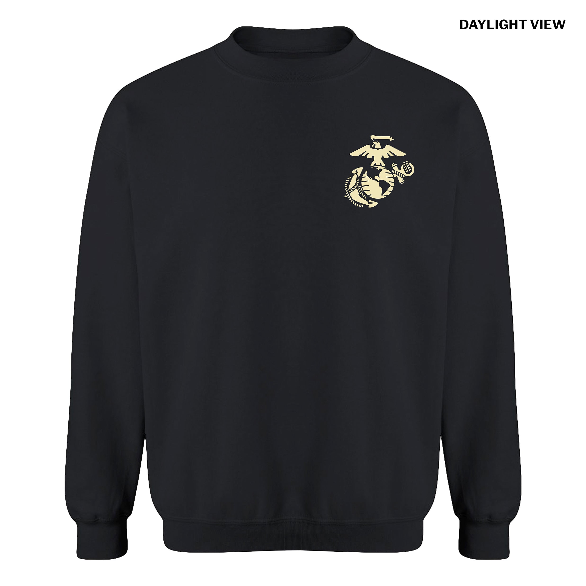 USMC Skull & Stripes Glow-in-the-Dark Halloween Sweatshirt