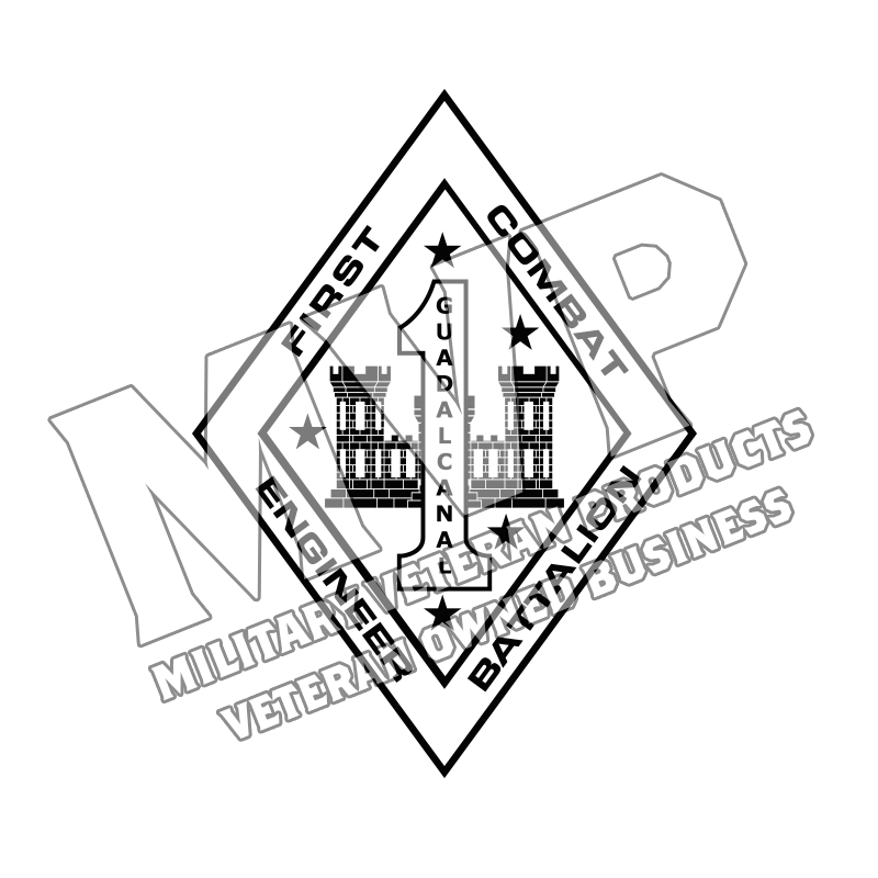 1st Combat Engineer Battalion USMC Unit Logo, 1st CEB USMC