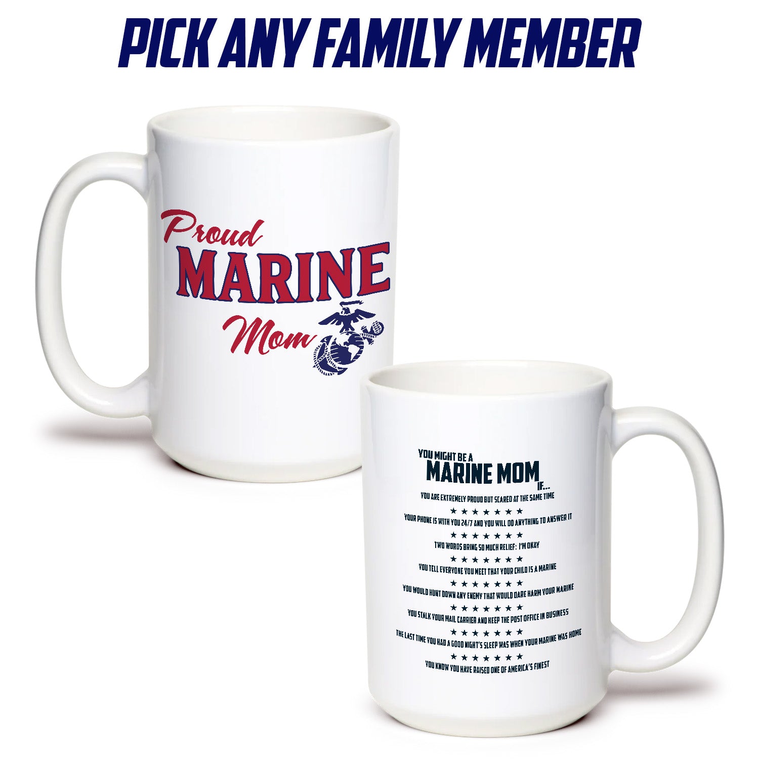 You Might Be a Marine Family If Mug