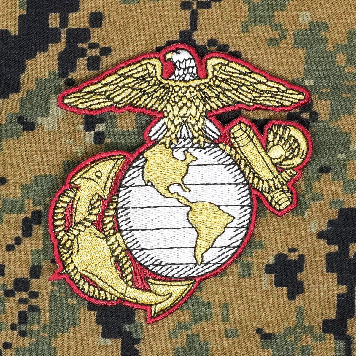 USMC Patch, 3.5 inch Marine Corps Eagle Globe and Anchor Ega Patch Made in USA