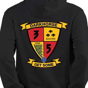 3/5 unit sweatshirt, 3/5 unit hoodie, 3rd bn 5th Marines unit sweatshirt, 3rd battalion 5th Marines unit hoodie, USMC Unit Hoodie, USMC Unit Gear