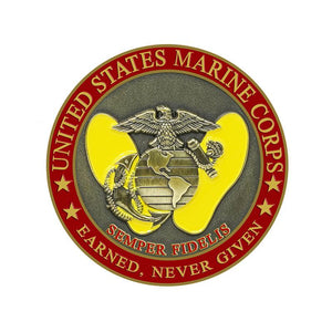 USMC Crucible coin, Marine Corps boot camp crucible candle parris island mcrd san diego