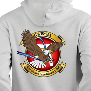 Combat Logistics Battalion 31 USMC Unit hoodie, CLB-31 USMC Unit Logo sweatshirt, USMC gift ideas, Marine Corp gifts women or men, USMC unit logo gear, USMC unit logo sweatshirts 