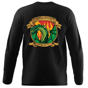 1st Supply Bn Long Sleeve T-Shirt, USMC 1st Supply Battalion, 1st Supply unit t-shirt