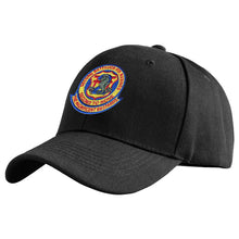 2nd Battalion 4th Marines Unit Logo Black Flex Fit Hat