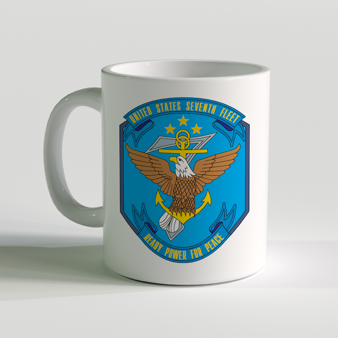 USN Seventh Fleet Coffee Mug, US Navy 6th Fleet