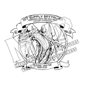 1st Supply Bn USMC Unit Logo, First Supply Battalion Unit Logo, 1st Supply Bn