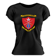 First Battalion Fifth Marines USMC Unit ladie's T-Shirt,  1/5 USMC Unit logo, USMC gift ideas for women, Marine Corp gifts for women 1st Battalion 5th Marines