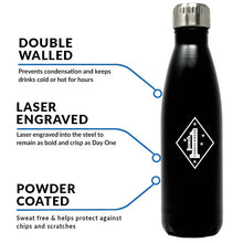 1st Marine Regiment USMC Unit logo water bottle, 1st Tank Battalion hydroflask, 1st Tank Bn USMC, Marine Corp gift ideas, USMC Gifts for women flask, big USMC water bottle, Marine Corp water bottle 