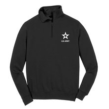 US Army Embroidered Quarter Zip Sweatshirt-MADE IN USA