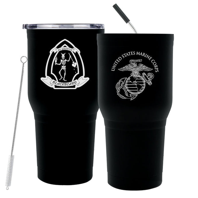 1st Battalion 2nd Marines Bravo Company logo tumbler, 1st Battalion 2nd Marines Bravo Co coffee cup, 1st Battalion 2d Marines Bravo Co USMC, Marine Corp gift ideas, USMC Gifts for women