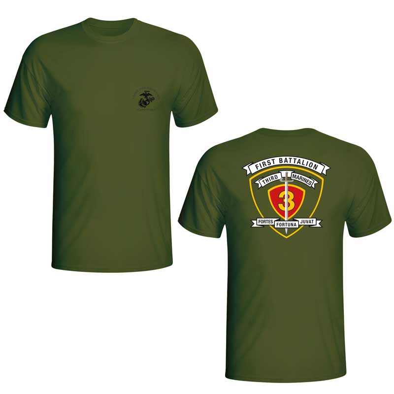 1st Bn 3rd Marines Unit T-Shirt - Gifts for Marines