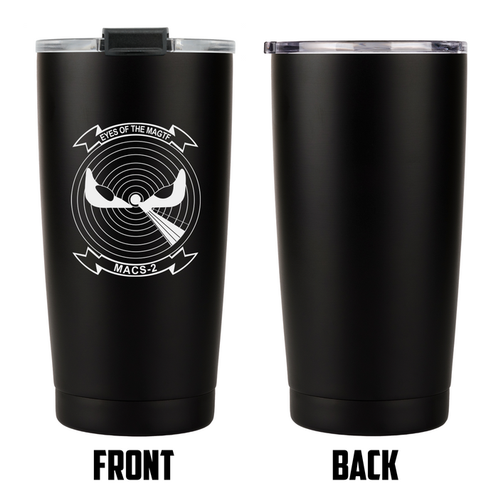 MACS-2 USMC Unit Logo Tumblers- 20 OZ