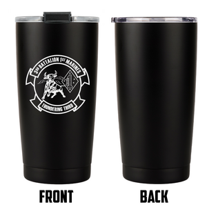 Third Battalion First Marines (3/1) USMC Unit logo tumbler, 3rd Battalion 1st Marines USMC Unit Logo Coffee cup, 3d Bn 1st Marines USMC, Marine Corp gift ideas, USMC Gifts for men or women 20 Oz Tumbler