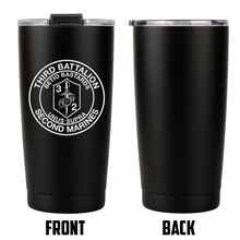 Third Battalion Second Marines (3/2) USMC Unit logo tumbler, 3rd Battalion 2nd Marines USMC Unit Logo Coffee cup, 3d Bn 2nd Marines USMC, Marine Corp gift ideas, USMC Gifts for men or women 20 Oz Tumbler