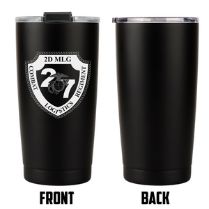 CLR-27 USMC Stainless Steel Marine Corps Tumbler- 20oz