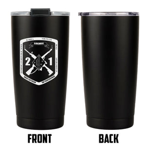 2d Battalion 1st Marines (2/1) USMC Unit logo tumbler, Second Battalion First Marines coffee cup, First Battalion Second Marines USMC, Marine Corp gift ideas, USMC Gifts for women 20 Oz Tumbler