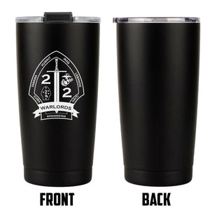 2d Battalion 2nd Marines (2/2) USMC Unit logo tumbler, Second Battalion Second Marines coffee cup, Second Battalion Second Marines USMC, Marine Corp gift ideas, USMC Gifts for women 20 Oz Tumbler