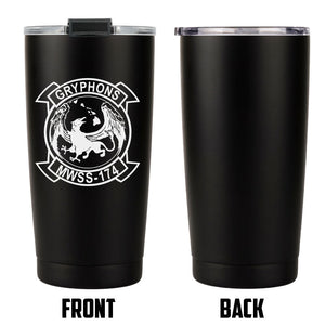 MWSS-174 Unit Logo USMC Stainless Steel Marine Corps 20 Oz Tumbler