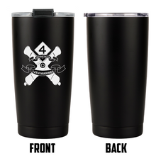 3rd Battalion 14th Marines logo tumbler, 3rd Battalion 14th Marines coffee cup, 3d Battalion 14th Marines USMC, Marine Corp gift ideas, USMC Gifts for women 20oz