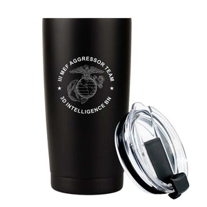 3D Intel Bn USMC Stainless Steel Marine Corps Tumbler