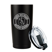 Third Battalion Second Marines (3/2) USMC Unit logo tumbler, 3rd Battalion 2nd Marines USMC Unit Logo Coffee cup, 3d Bn 2nd Marines USMC, Marine Corp gift ideas, USMC Gifts for men or women 20 Oz Tumbler