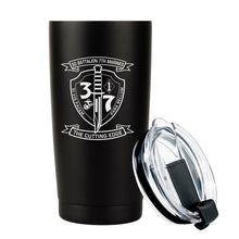 3rd Battalion 7th Marines logo tumbler, 3rd Battalion 7th Marines coffee cup, 3d Battalion 7th Marines USMC, Marine Corp gift ideas, USMC Gifts for women 20oz