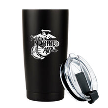 Proud Marine Mom 20 Oz Coffee Tumbler, Marine Mom Gift