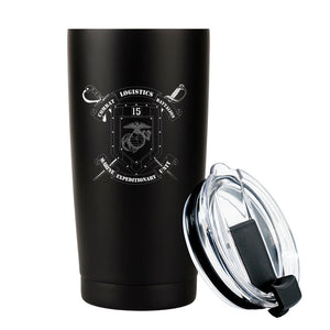 Combat Logistics Battalion-15 (CLB-15) Laser Engraved Unit Logo 20 Oz Tumbler