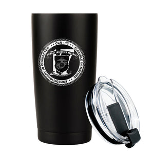 Combat Logistics Regiment-17 (CLR-17) USMC Stainless Steel Marine Corps 20 Oz Tumbler