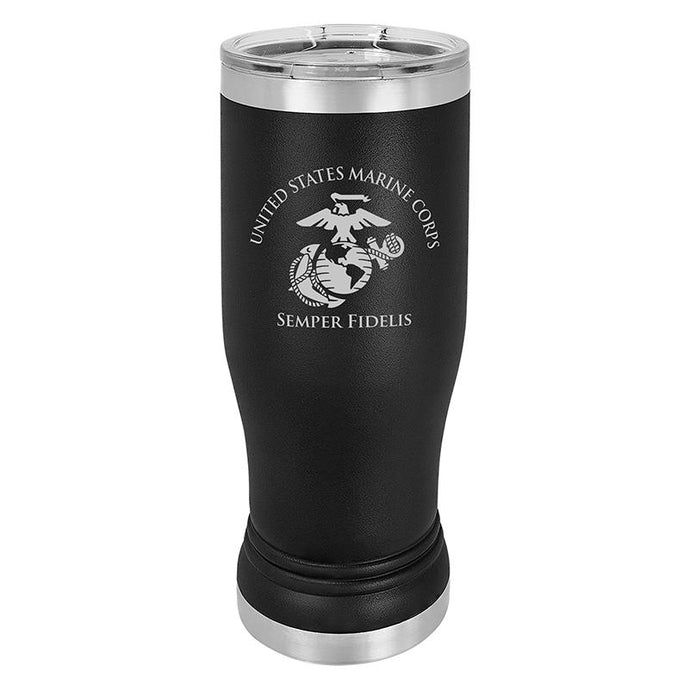 USMC Beer Tumbler - 20oz Marine Corps Pilsner Tumbler