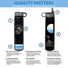 USMC 24oz Water Bottle usmc gifts for women or men Marine Corp gifts
