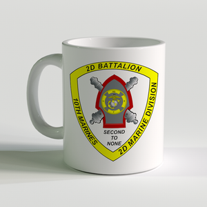 2/10 unit coffee mug, 2D Battalion 10th Marines, 2D Marine Division, Second to none