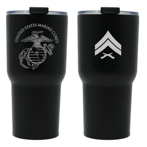 Cpl Tumbler, USMC Tumbler, Corporal Tumbler