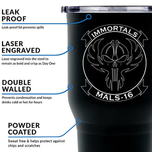 MALS-16 USMC Tumbler - 30 oz