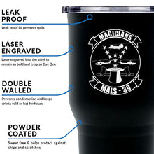 Marine Aviation Logistics Squadron 39 (MALS-39) USMC Unit Logo Laser Engraved Stainless Steel Marine Corps Tumbler - 30 oz, Magicians, MALS-39 Magicians