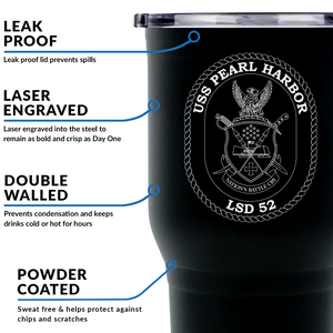 USS Pearl Harbor Tumbler-Great Navy Gift Idea