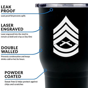 USMC tumbler Marine Corp rank gifts, USMC Sgt gifts USMC promotion gifts 