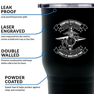 Second Supply Battalion USMC Unit Logo tumbler, 2d Supply Bn  USMC Unit Logo coffee cup, 2d Supply Battalion USMC, Marine Corp gift ideas, USMC Gifts for women