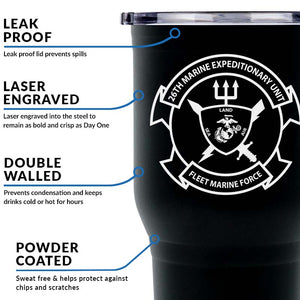 26th Marine Expeditionary Unit USMC Unit logo tumbler, 26th MEU USMC Unit Logo coffee cup, 26th MEU USMC, Marine Corp gift ideas, USMC Gifts for women or men 30 oz