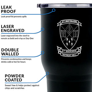 Second Battalion Fifth Marines Unit Logo tumbler, 2/5 coffee cup, 2nd Bn 5th Marines USMC, Marine Corp gift ideas, USMC Gifts for women  30oz