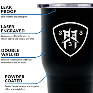 Third Battalion 3rd Marines (3/3) USMC Unit logo tumbler, 3rd Battalion 3rd Marines coffee cup, 3/3 USMC, Marine Corp gift ideas, USMC Gifts for women 