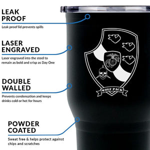 3rd Light Armored Reconnaissance Battalion (3d LAR) USMC Unit Logo Laser Engraved Stainless Steel Marine Corps Tumbler - 30 oz