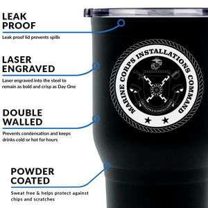 Marine Corps Installations Command USMC Stainless Steel Marine Corps Tumbler