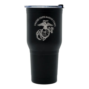 Unique USMC gift 30oz Marine Corps Tumbler USMC Tumbler Marine Corp yeti decal USMC cofee mug USMC gifts for women Marines