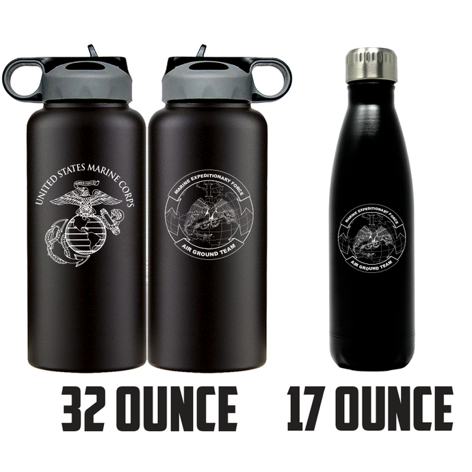 I Marine Expeditionary Force (IMEF) Unit Logo water bottle, IMEF USMC Unit Logo hydroflask, IMEF USMC, Marine Corp gift ideas, USMC Gifts for men or women flask 